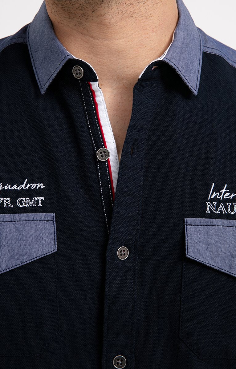  Chemise Regular Brodée