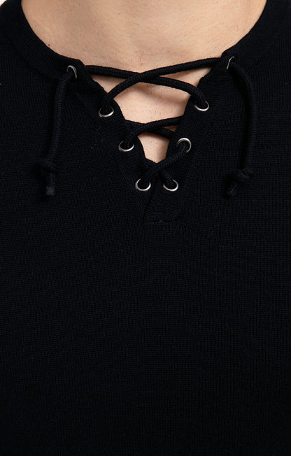 Pull Col Lacet
