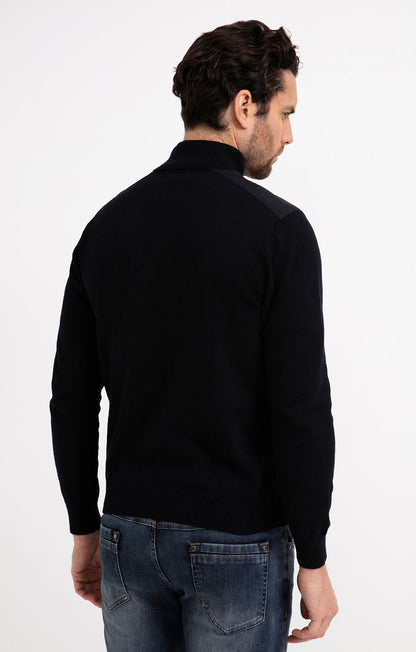  Pull Col Montant Zippé