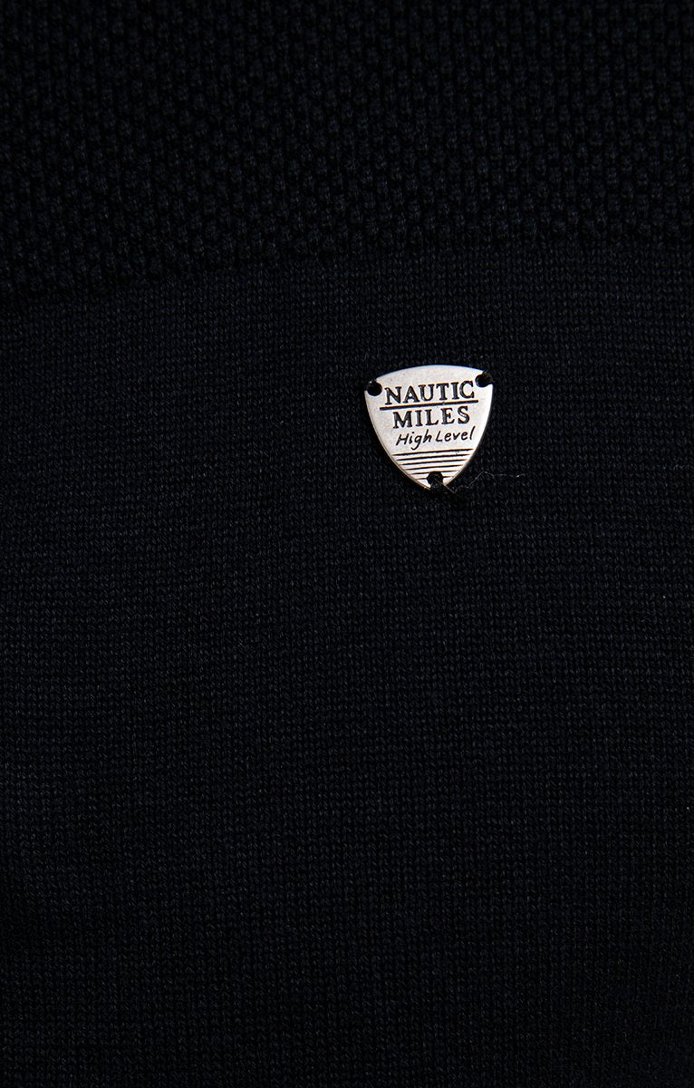  Pull Col Montant Zippé