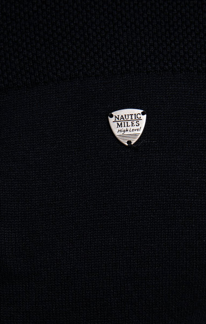 Pull Col Montant Zippé