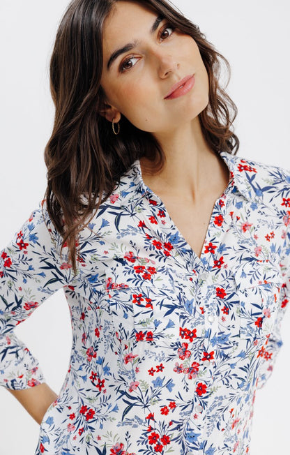  Chemise Imprimée Avec Snaps Nacrés