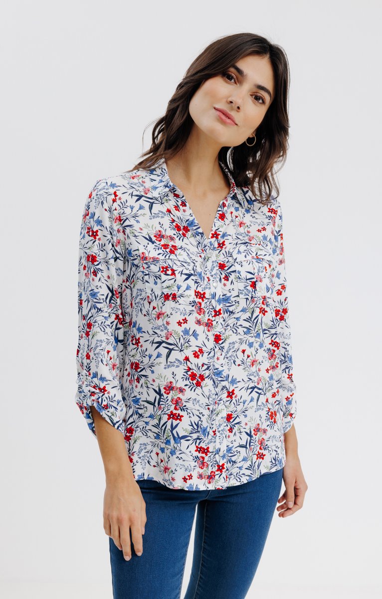  Chemise Imprimée Avec Snaps Nacrés