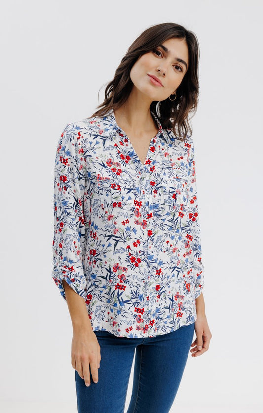  Chemise Imprimée Avec Snaps Nacrés