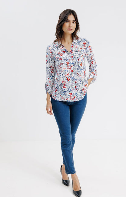  Chemise Imprimée Avec Snaps Nacrés