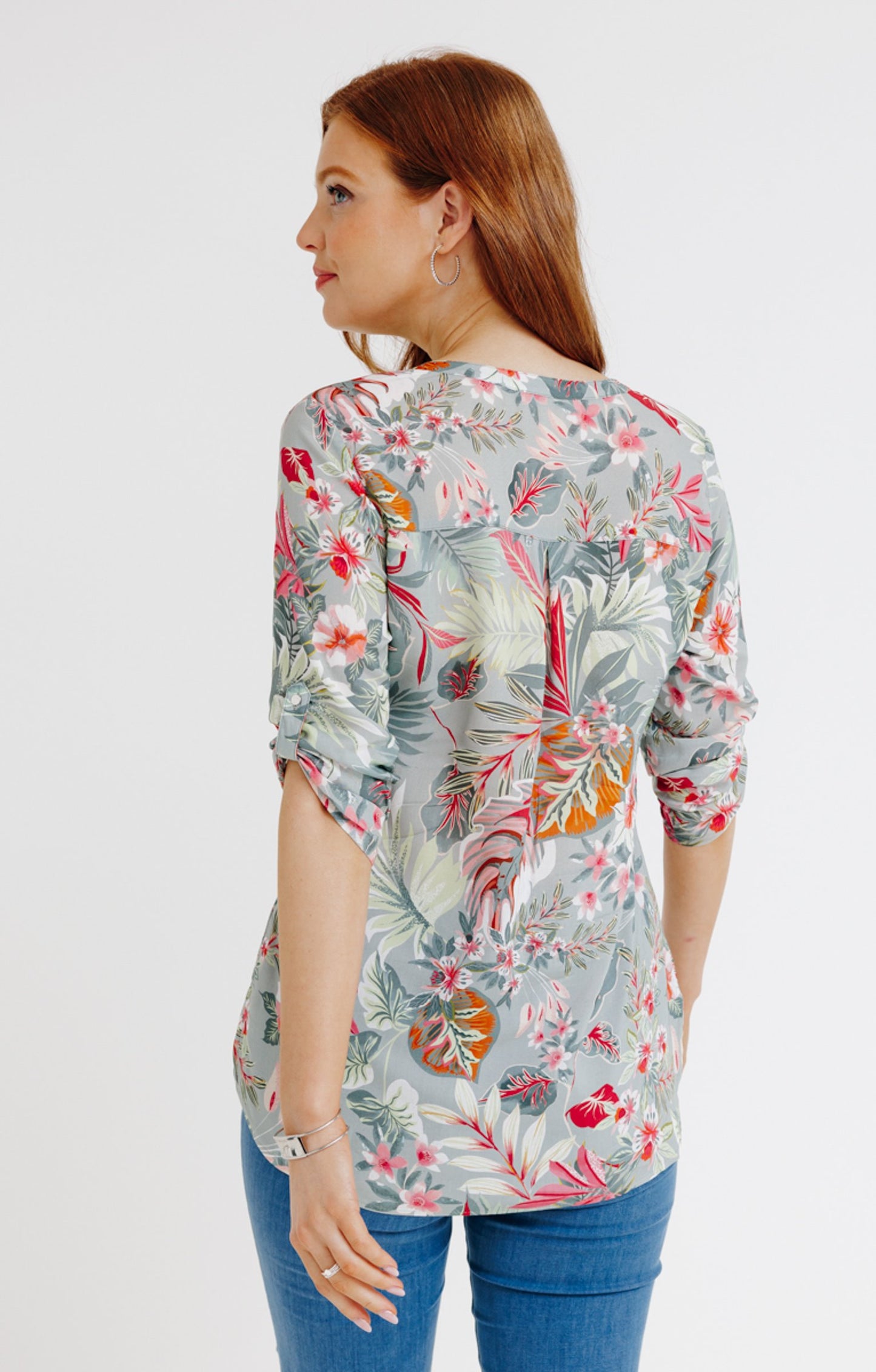  Blouse Col Mao Avec Strass