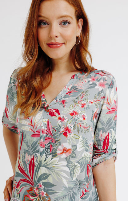  Blouse Col Mao Avec Strass