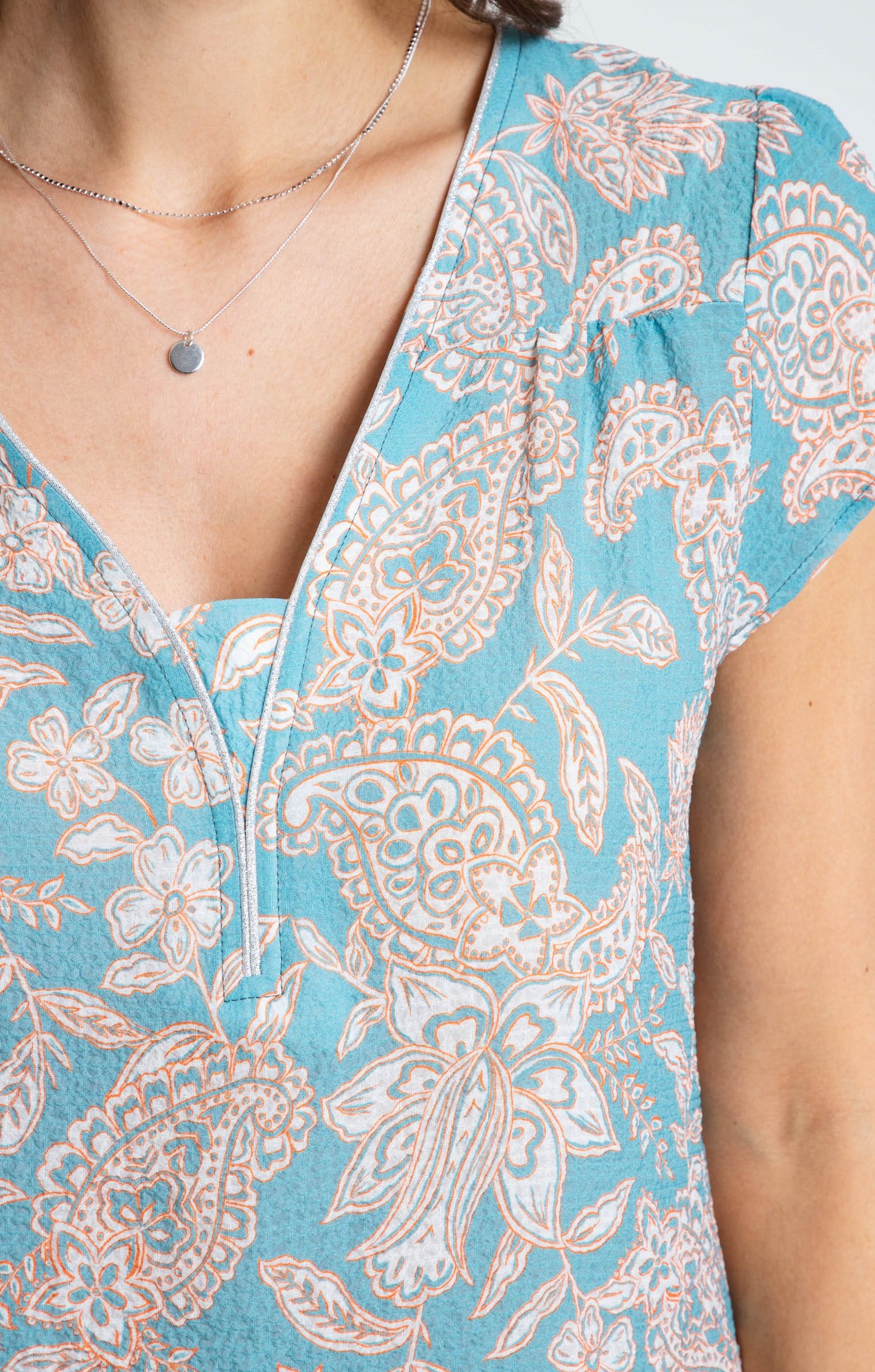  Blouse Imprimée Col V