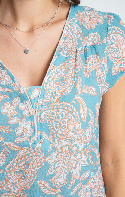  Blouse Imprimée Col V