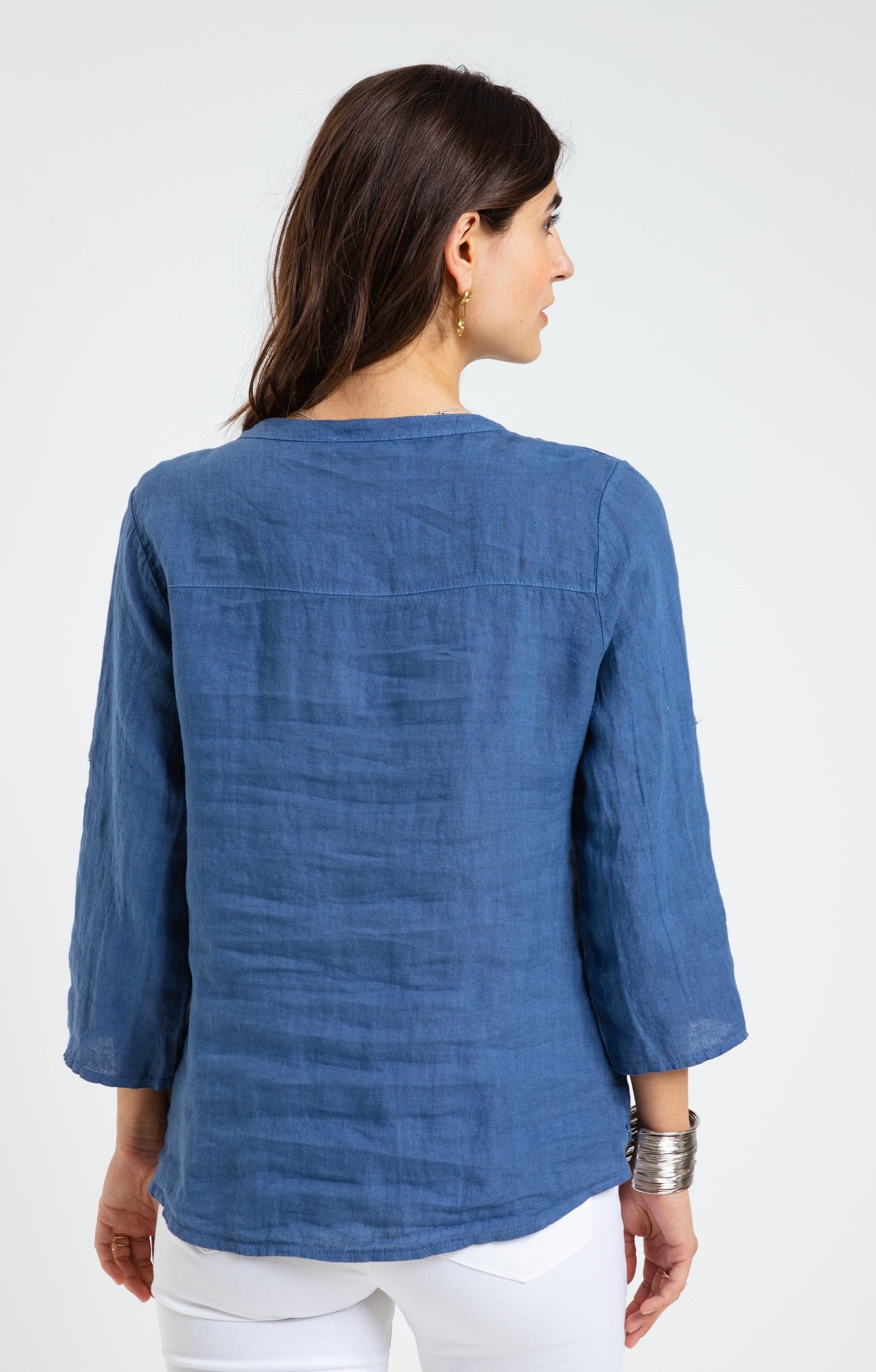  Blouse En Lin Avec Broderies