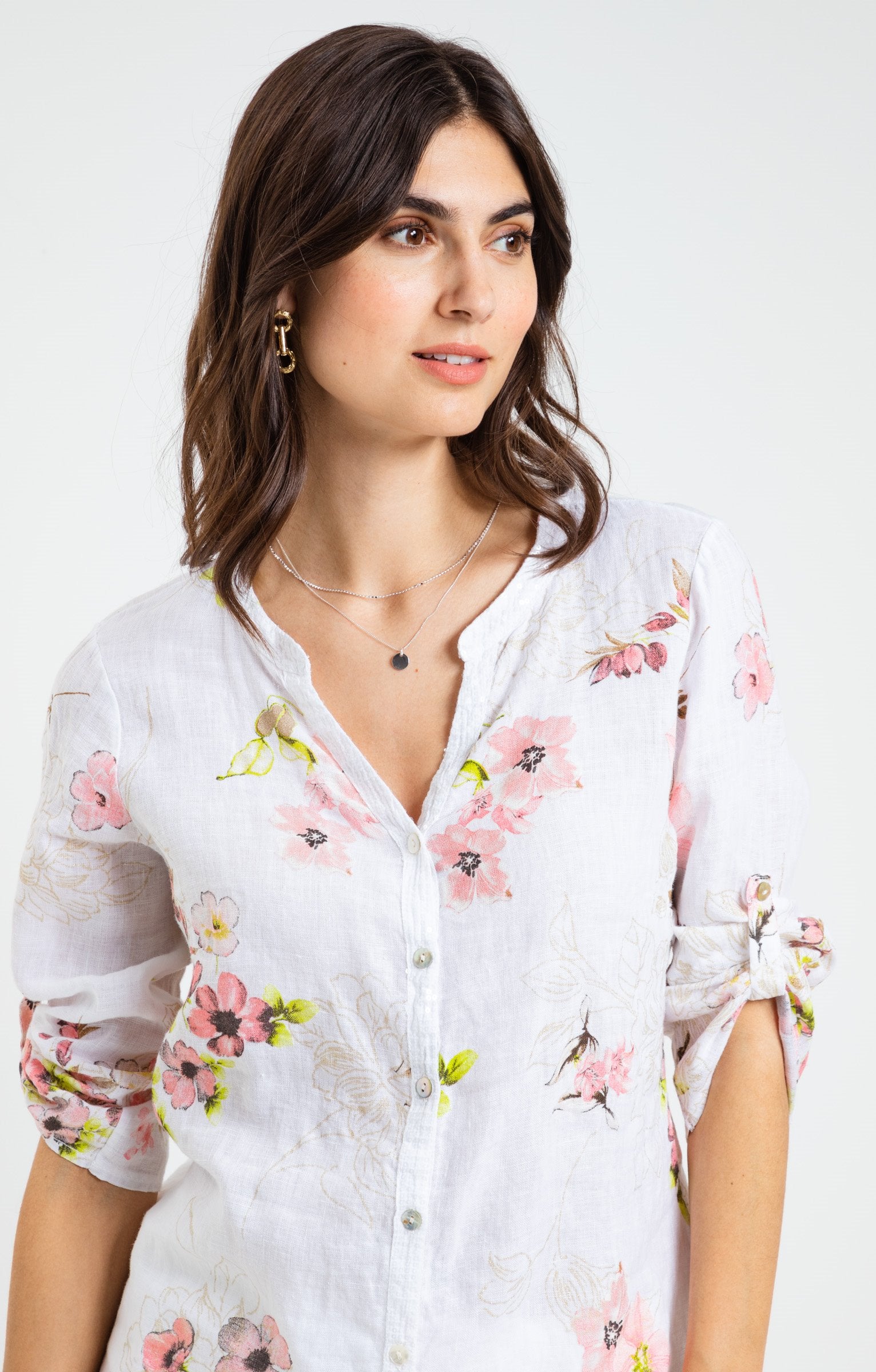  Blouse Imprimée Boutonnée