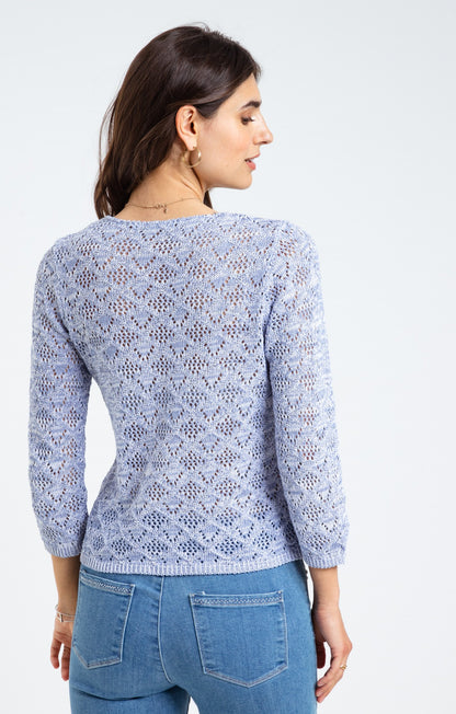  Cardigan Col V Tricotage
