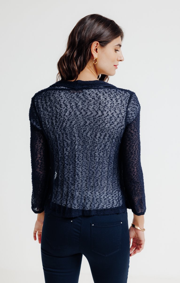  CARDIGAN MAILLE POPCORN LÉGÈRE