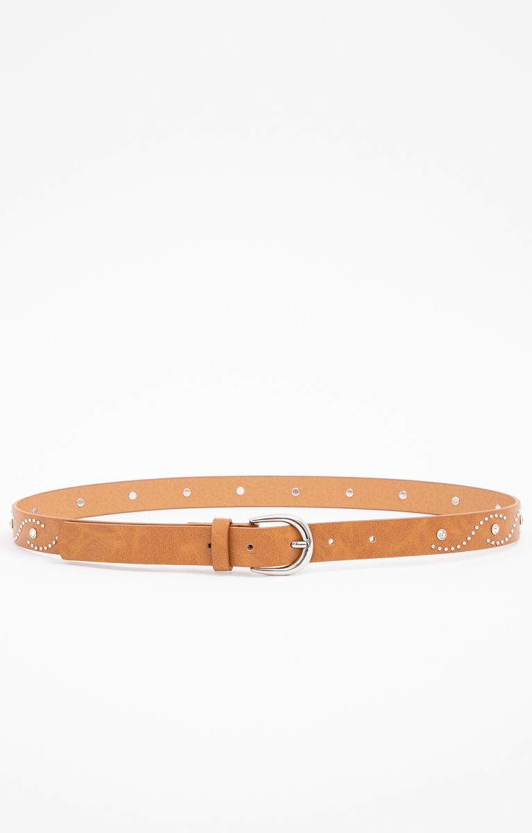  CEINTURE PANTALON DÉTAILS CLOUS STRASS