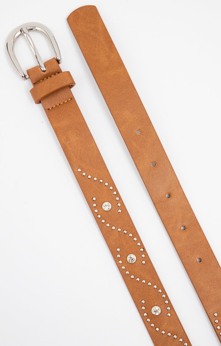  CEINTURE PANTALON DÉTAILS CLOUS STRASS
