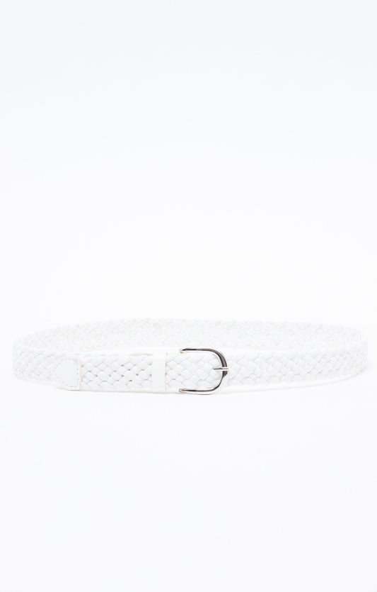  CEINTURE TRESSÉE BLANCHE