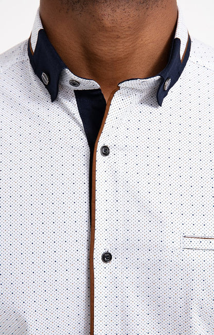  Chemise Ajustée à Motifs Imprimés