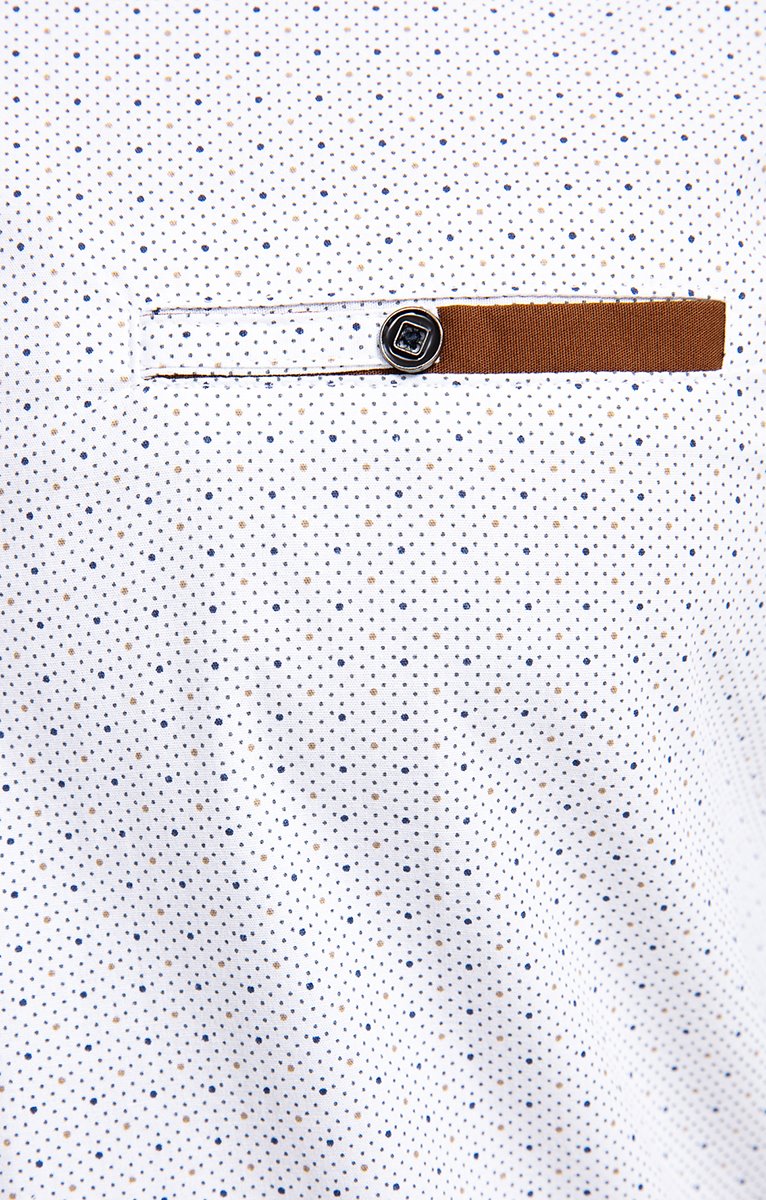  Chemise Ajustée à Motifs Imprimés