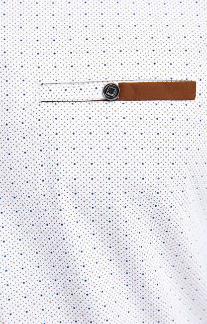  Chemise Ajustée à Motifs Imprimés