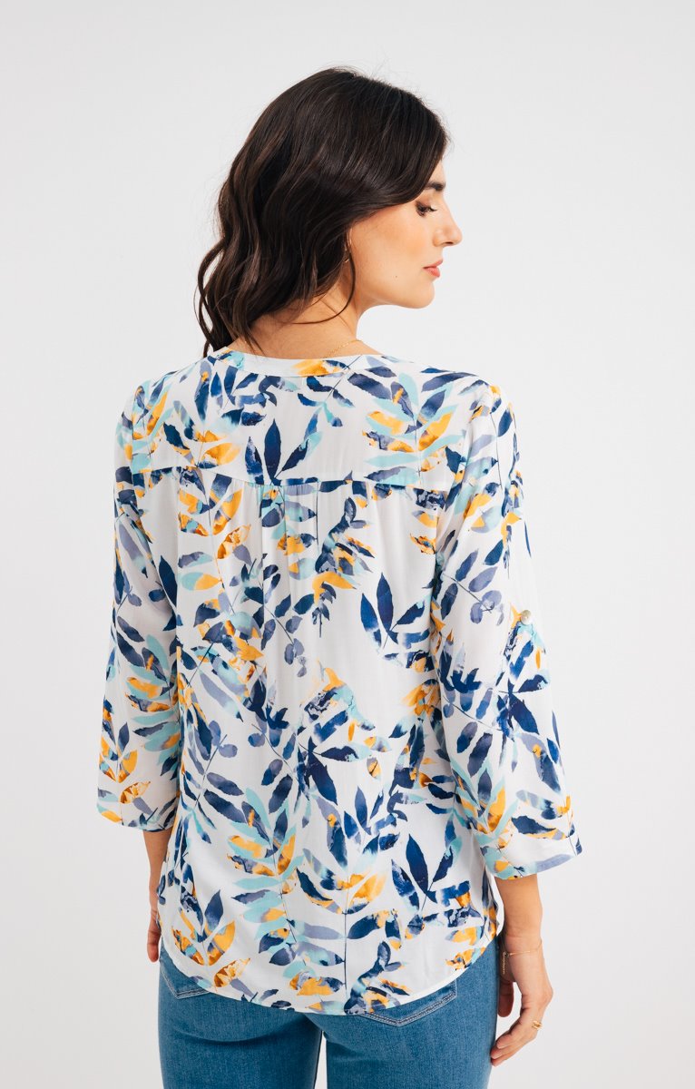  Chemise Col Mao Avec Boutons Nacre