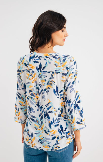  Chemise Col Mao Avec Boutons Nacre