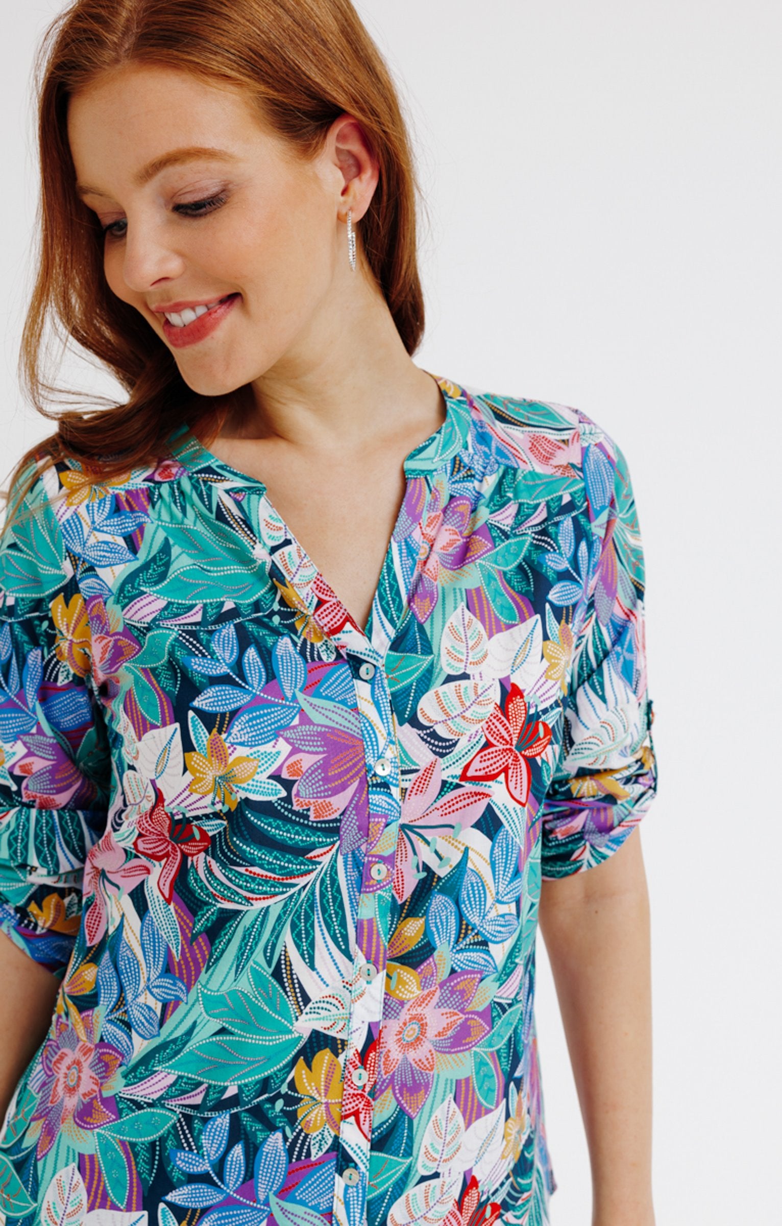  Chemise Col Mao En Coton
