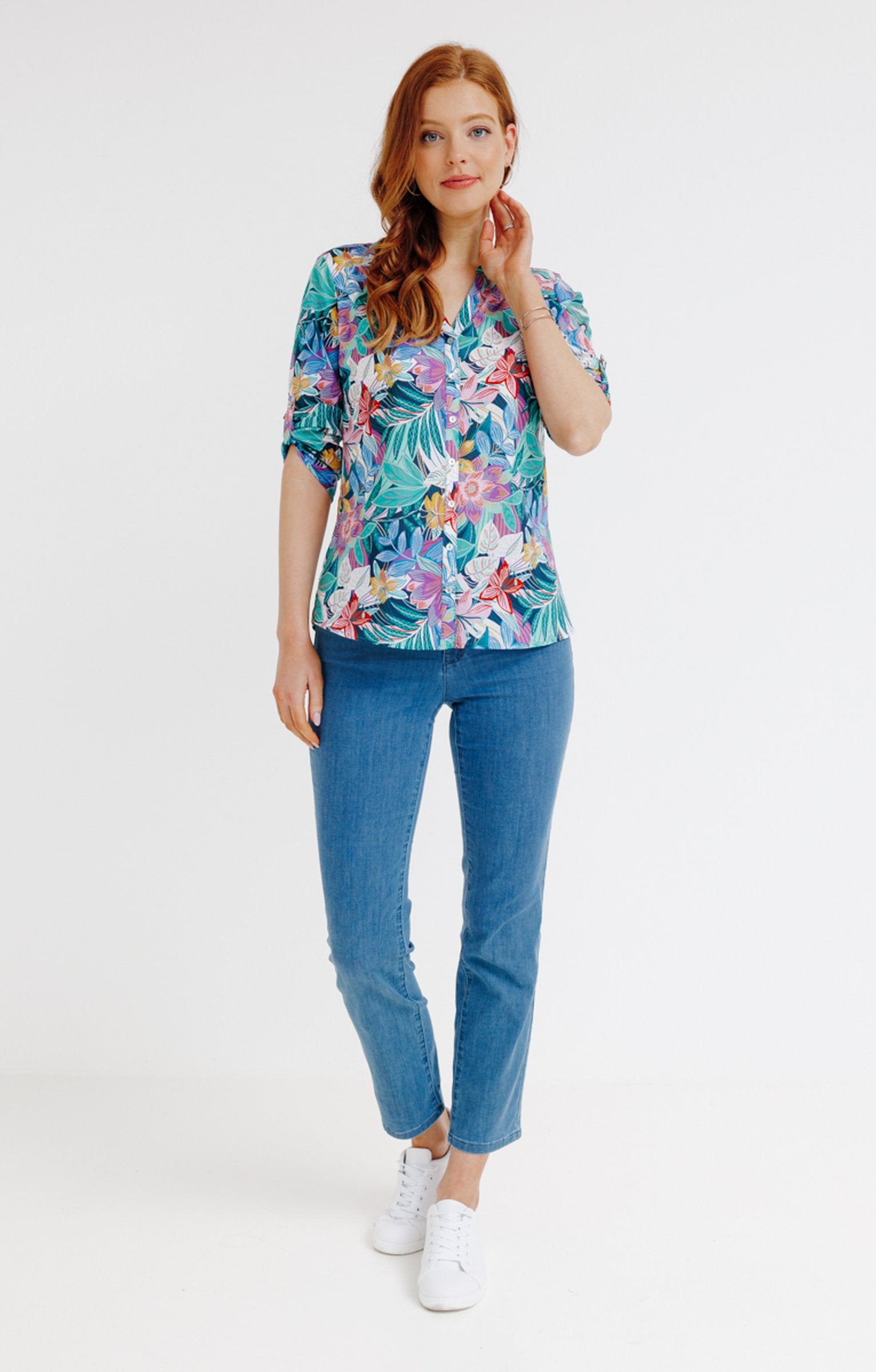  Chemise Col Mao En Coton