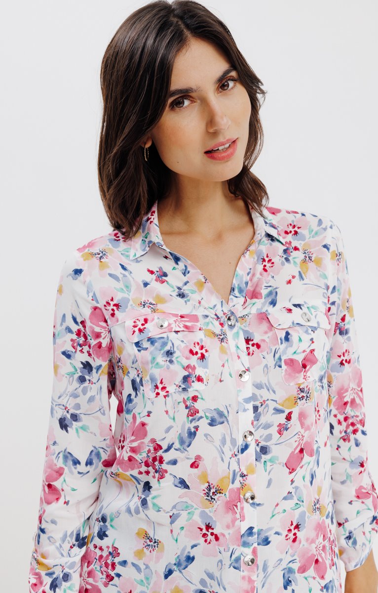  Chemise Imprimé Fleurs