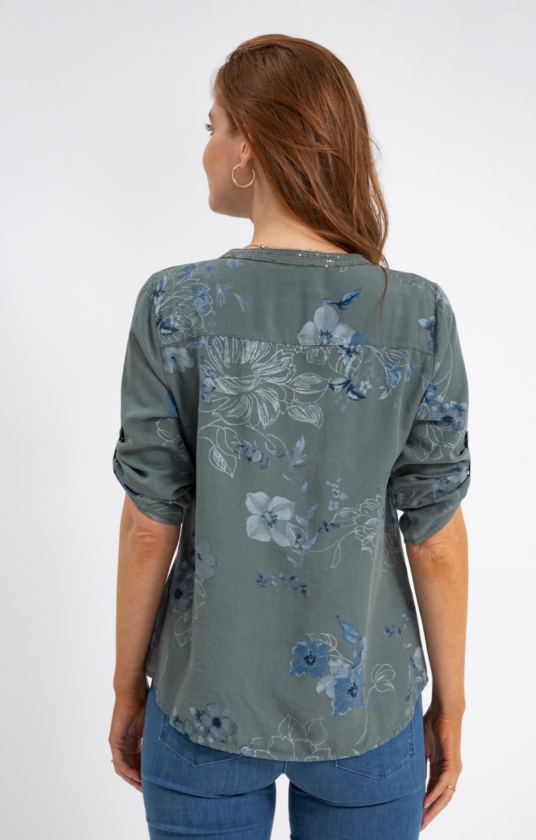 Chemise Imprimée Avec Sequins