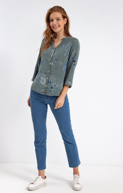  Chemise Imprimée Avec Sequins