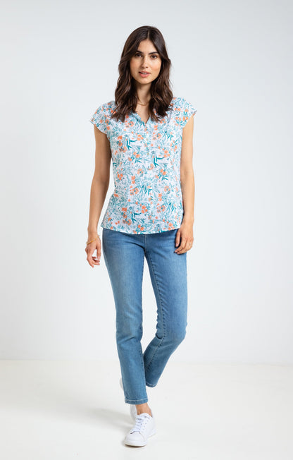  Chemise Imprimée En Coton Plumetis