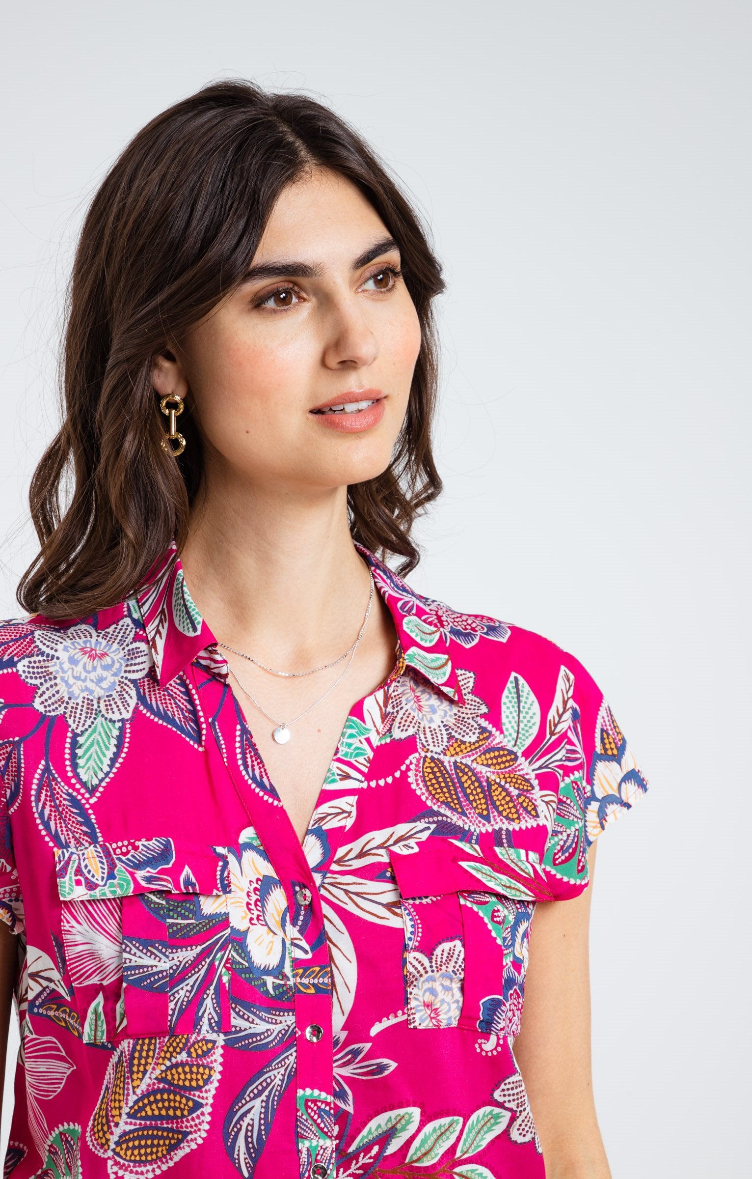  Chemise Imprimée Manches Courtes