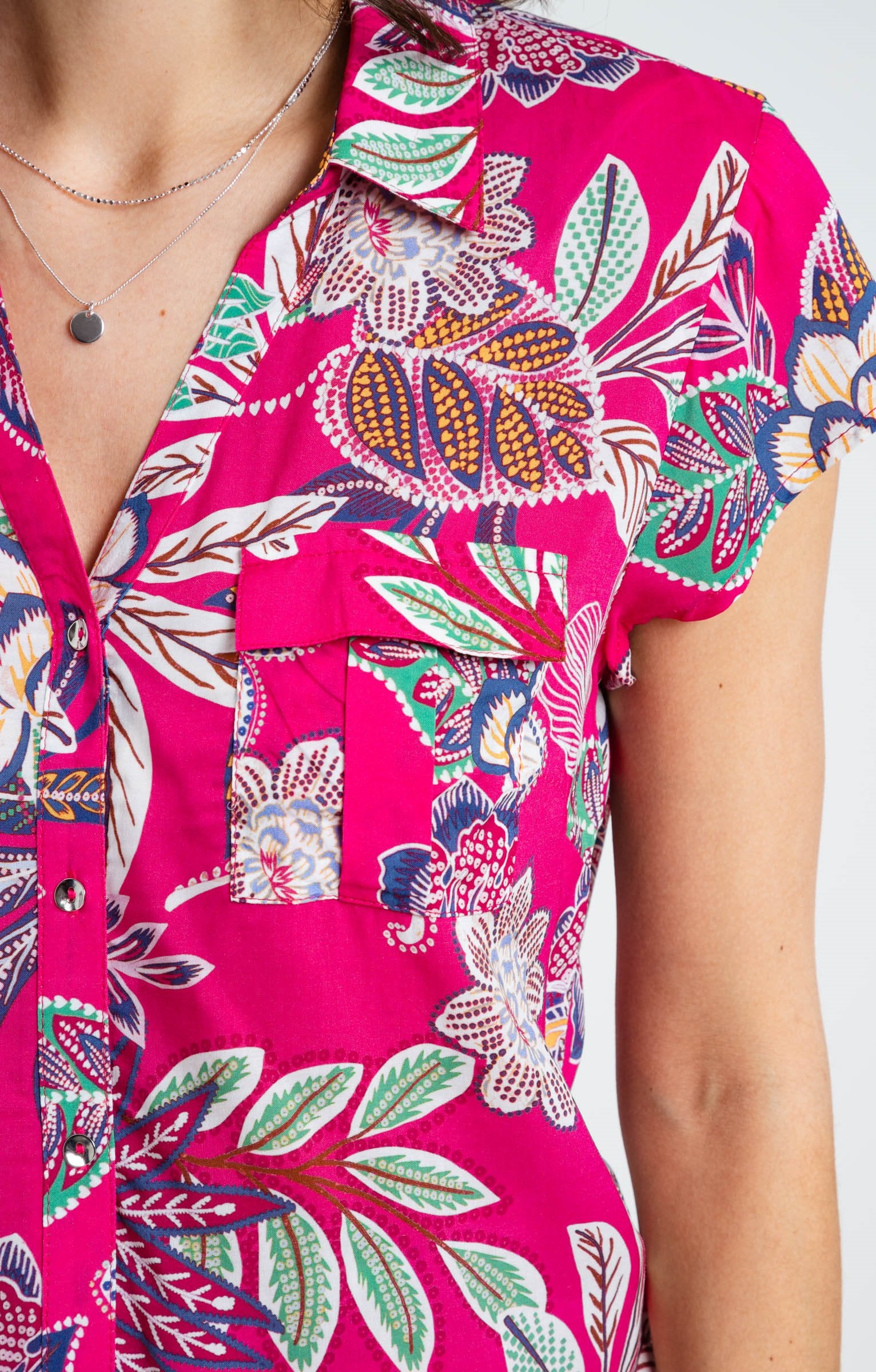  Chemise Imprimée Manches Courtes