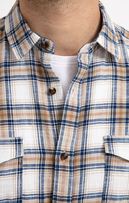  Chemise Regular à Carreaux