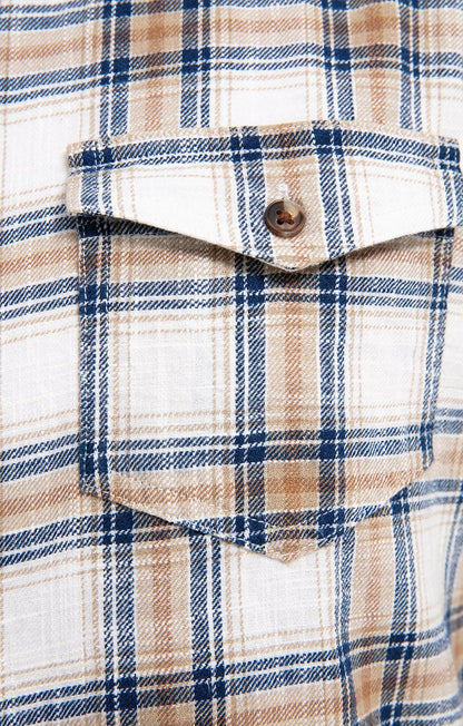  Chemise Regular à Carreaux