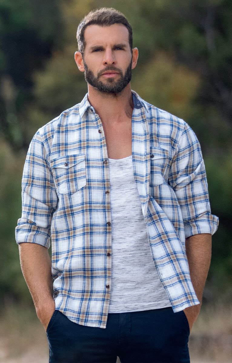  Chemise Regular à Carreaux