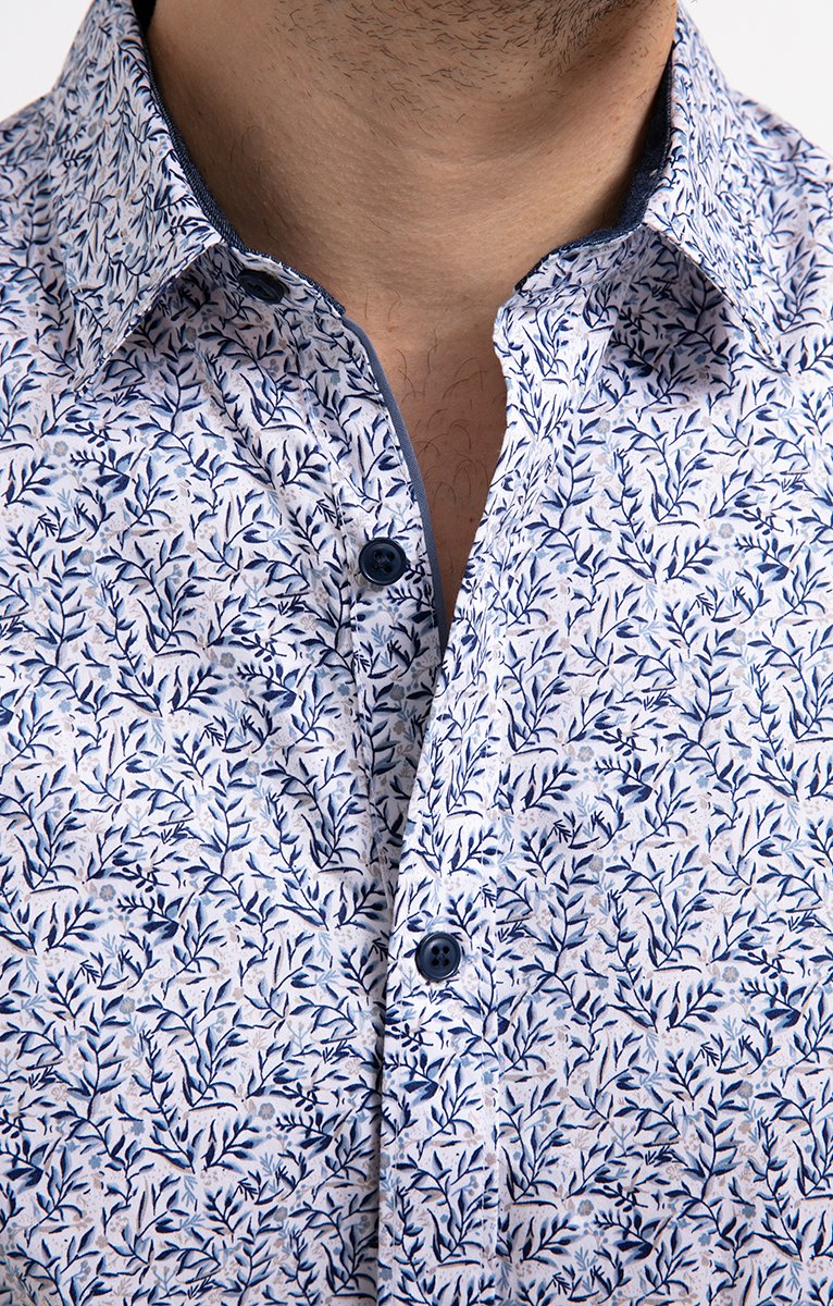  Chemise Regular à Motif Floral