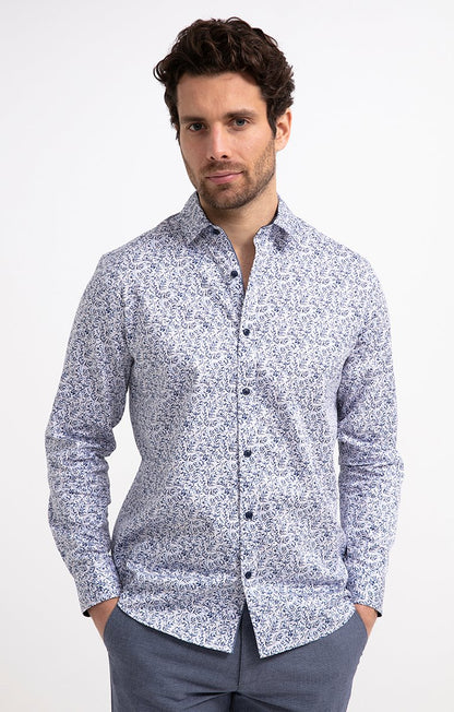  Chemise Regular à Motif Floral