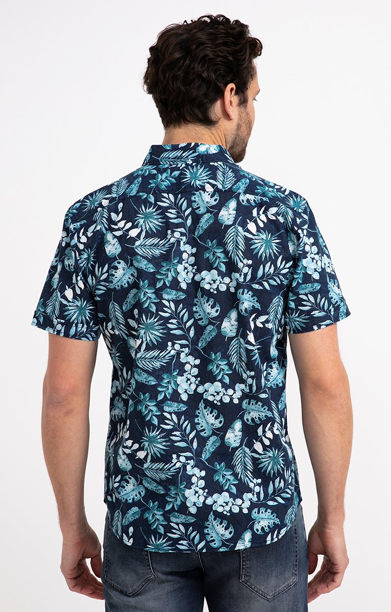  Chemise Regular à Motifs Imprimés