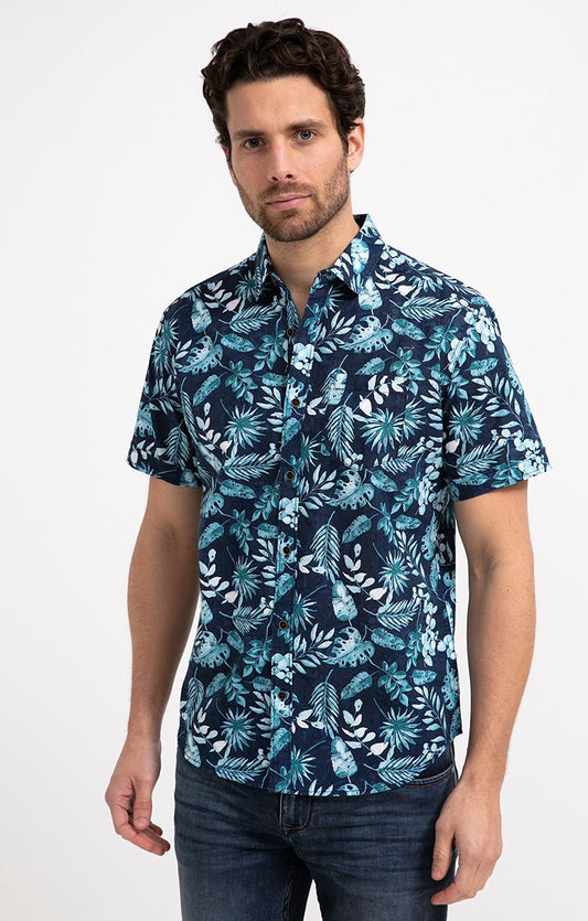  Chemise Regular à Motifs Imprimés