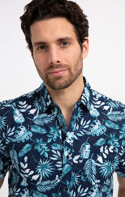  Chemise Regular à Motifs Imprimés