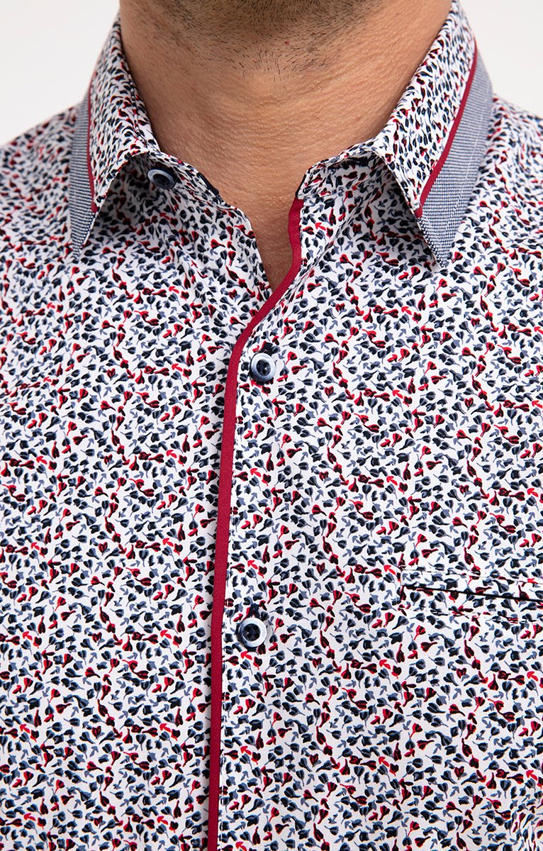  Chemise Regular à Motifs Imprimés