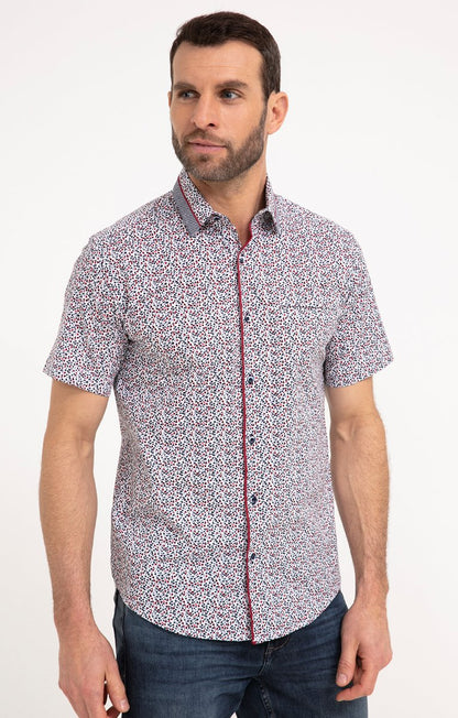  Chemise Regular à Motifs Imprimés