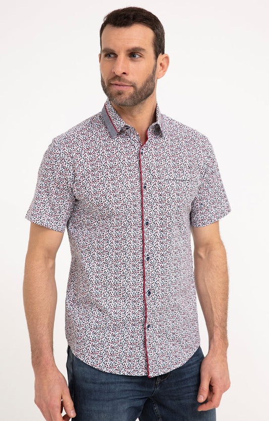  Chemise Regular à Motifs Imprimés