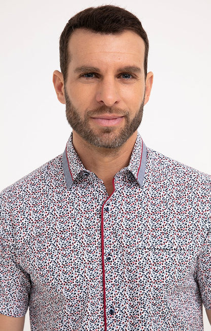  Chemise Regular à Motifs Imprimés