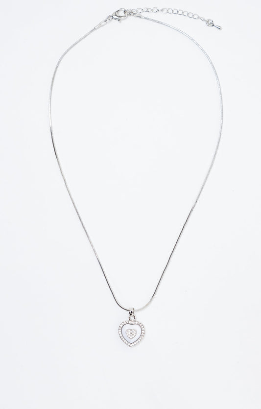  Collier Ras De Cou Pendentif Coeur