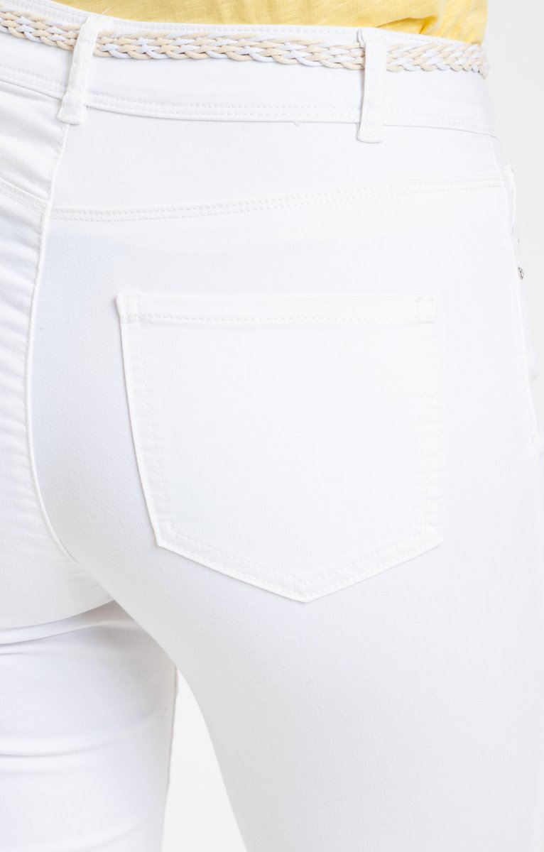  Corsaire En Coton Avec Ceinture Tressée
