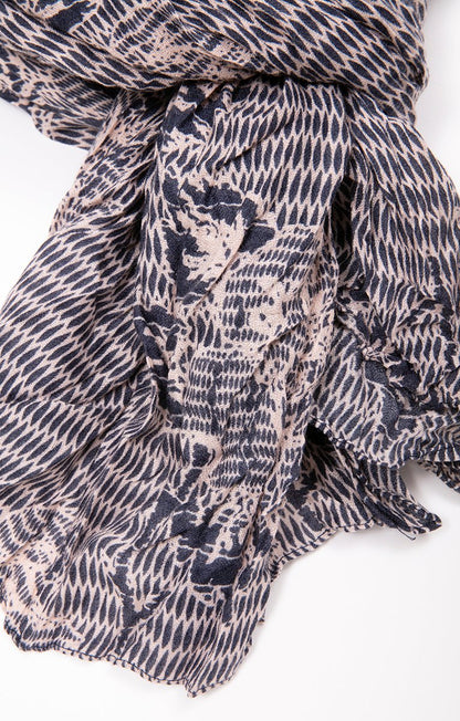  ÉCHARPE Tissée Motifs Imprimés