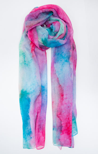  Grand Foulard Imprimé Tachiste