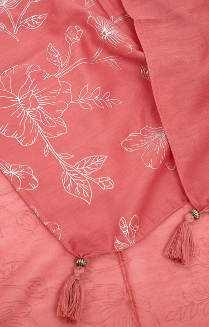  GRAND FOULARD IMPRIMÉ TISSÉ